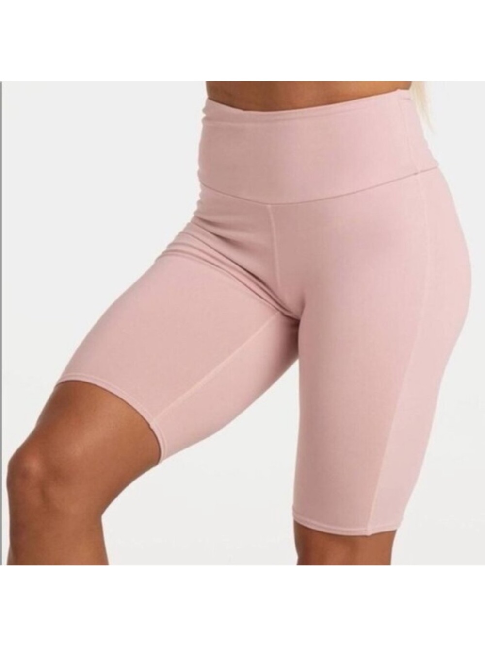 Ryderwear Women's Biker Shorts High Rise Waist Scrunched Bum White Size Small